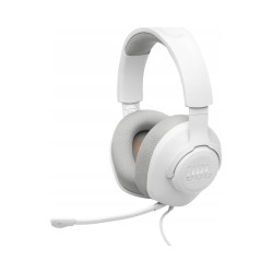 Outlet Słuchawki dla graczy JBL Quantum 100 M2 Białe z mikrofonem do PC,