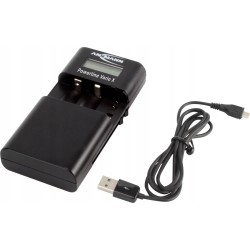 USZKODZONY Ansmann Powerline Vario X ładowarka Li-Ion Li-Po AA AAA USB LCD