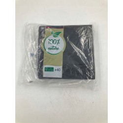 LE NAPPAGE serwetki czarne 40x40cm- 40 sztuk