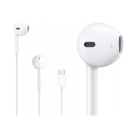Outlet Słuchawki przewodowe douszne Apple EarPods (USB-C) białe do iPhone,