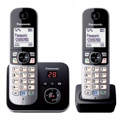 Outlet Panasonic KX-TG6822GB telefon bezprzewodowy sekretarka 2 słuchawki