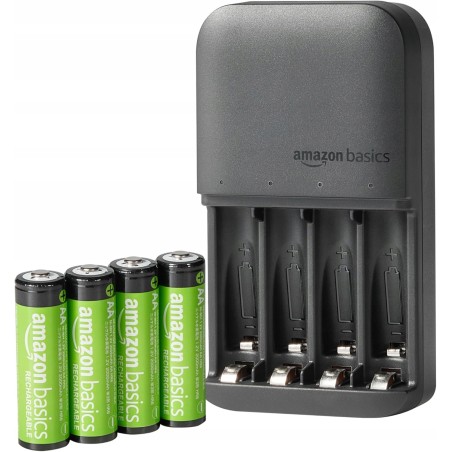 Outlet Ładowarka Amazon HPTCH0035 + 4 Akumulatorki Amazon R6 2000mAh