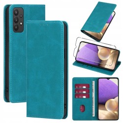 Outlet Etui Vauki portfelowe niebieskie do Samsung Galaxy A32 4G 6.4 cali