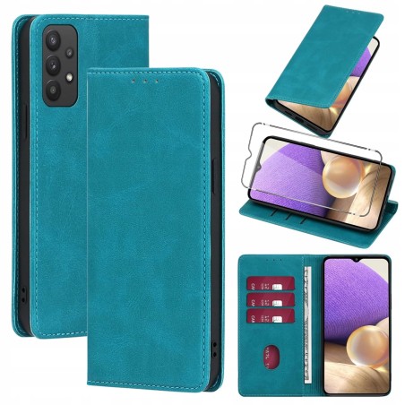 Outlet Etui Vauki portfelowe niebieskie do Samsung Galaxy A32 4G 6.4 cali