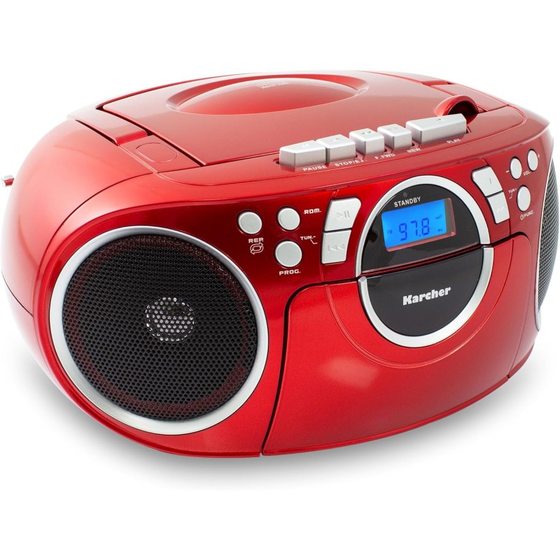 Outlet Kärcher RR 5042-R radioodtwarzacz CD FM przenośny stereo czerwony