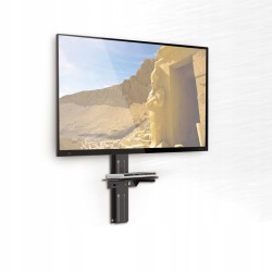 Outlet Uchwyt na telewizor Maclean MC-771A czarny + szklana półka