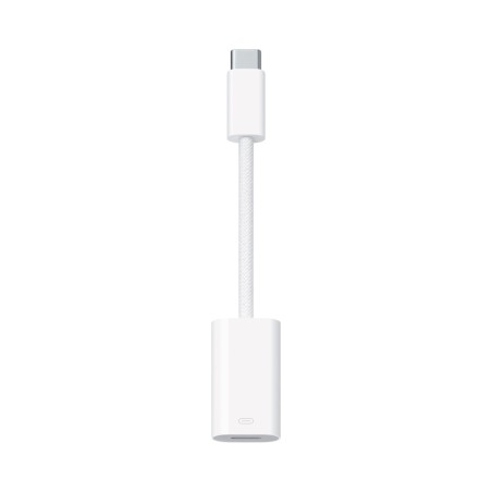 Outlet Przejściówka z USB-C na Lightning Apple MUQX3ZM/A biały