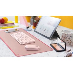 Outlet Podkładka pod mysz Logitech różowa kauczuk naturalny 70x30 cm