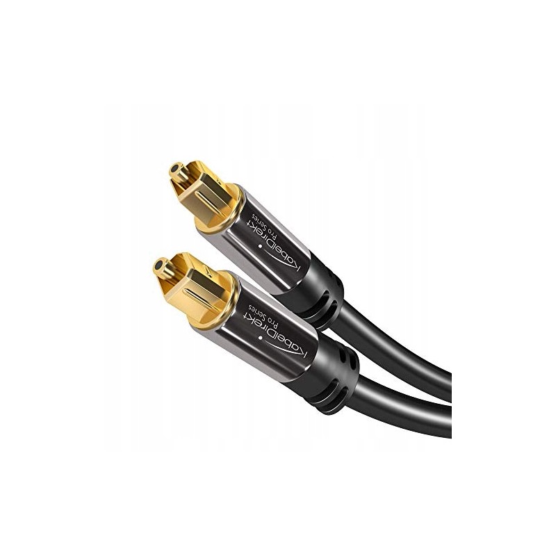 Outlet KabelDirekt kabel optyczny Toslink dł 5m audio cyfrowy złote złącza