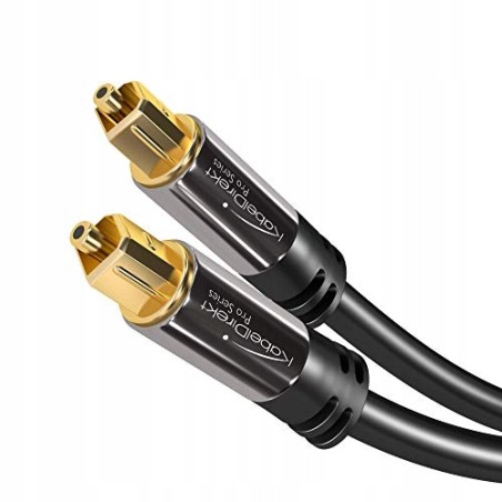 Outlet KabelDirekt kabel optyczny Toslink dł 5m audio cyfrowy złote złącza