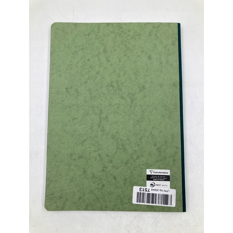Outlet Clairefontaine Notatnik A4 192 strony w linie, zielona okładka