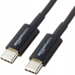 AmazonBasics kabel USB C na USB C 5V 0.9 m czarney