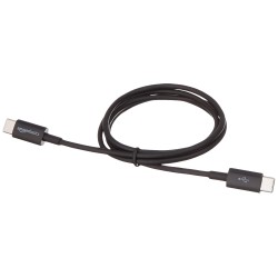 AmazonBasics kabel USB C na USB C 5V 0.9 m czarney