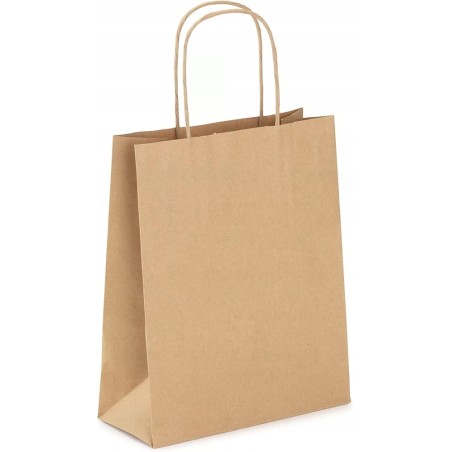 Viquel Mała torba typu Kraft 18x8x22 cm z skręcanym uchwytem 46 szt
