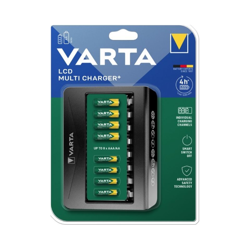 USZKODZONY Ładowarka Varta LCD Multi Charger+ 8 AA, AAA