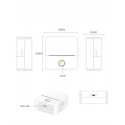Outlet Mini drukarka termiczna X6 do zdjęć przenośna Bluetooth 10 rolek
