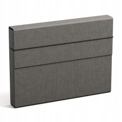 Outlet Bigso Box Olof teczka A4 szara na gumkę pojemna na akta 34 x 25.5cm