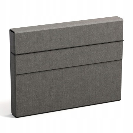 Outlet Bigso Box Olof teczka A4 szara na gumkę pojemna na akta 34 x 25.5cm