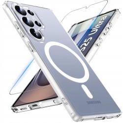 Besinpo etui Samsung Galaxy S25 Ultra magnetyczne MagSafe przezroczyste