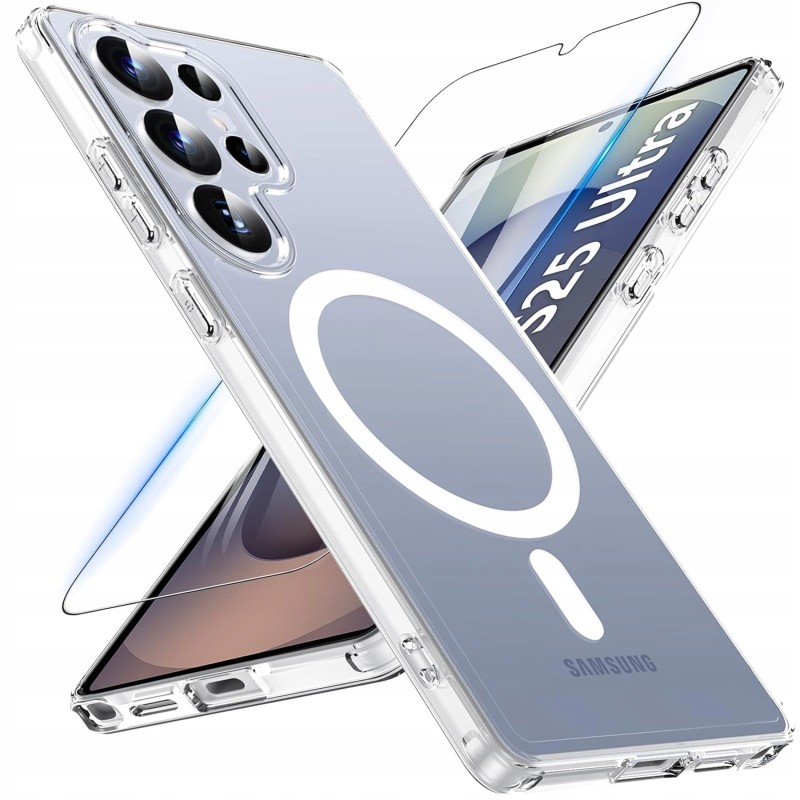 Besinpo etui Samsung Galaxy S25 Ultra magnetyczne MagSafe przezroczyste