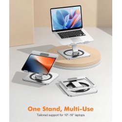 Outlet EOIWUY Regulowany Stojak na Laptopa Szary
