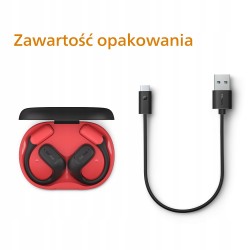 Outlet Słuchawki bezprzewodowe nauszne Philips TAA6709BK/00 Czarne