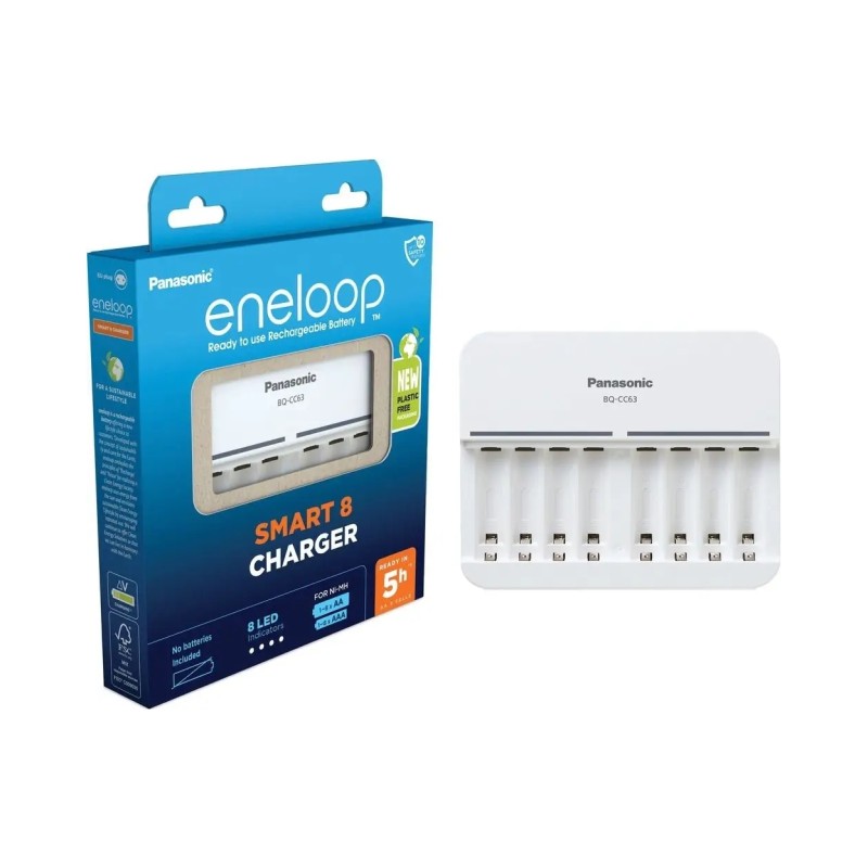 USZKODZONY Ładowarka 8-kanałowa Panasonic Eneloop BQ-CC63 AA AAA Smart