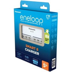 USZKODZONY Ładowarka 8-kanałowa Panasonic Eneloop BQ-CC63 AA AAA Smart