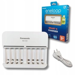 USZKODZONY Ładowarka 8-kanałowa Panasonic Eneloop BQ-CC63 AA AAA Smart