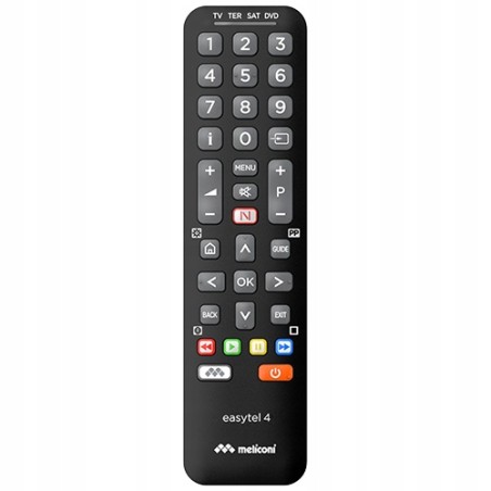 Outlet Meliconi Easytel 4 Pilot uniwersalny 4 urządzenia TV SAT DVB DVD IR