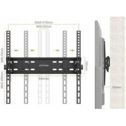 Outlet Wytryzmały Uchwyt na telewizor Grifema GB1004-2 26-55'' VESA