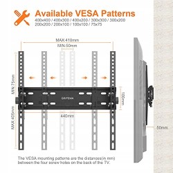 Outlet Wytryzmały Uchwyt na telewizor Grifema GB1004-2 26-55'' VESA
