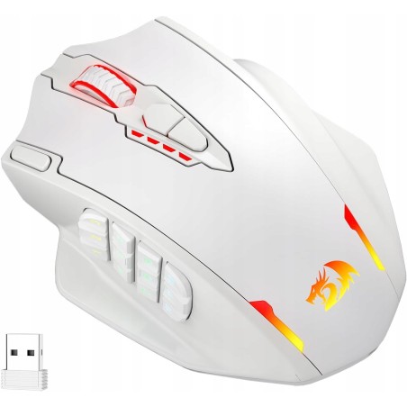 Outlet Redragon M913 Impact Elite Bezprzewodowa Mysz Gamingowa 16000 Biała