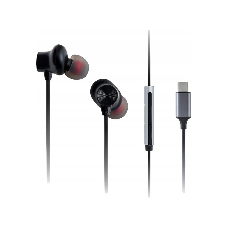 USZKODZONY Słuchawki douszne PANASONIC RP-TCM225DEK USB typu C Czarny