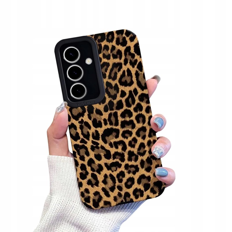 Outlet Silikonowe etui Samsung Galaxy S24 Leopard