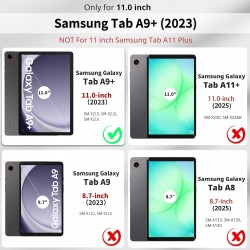 Outlet Etui CACOE do Samsung Galaxy Tab A9+ 11" z funkcją stojaka różowe