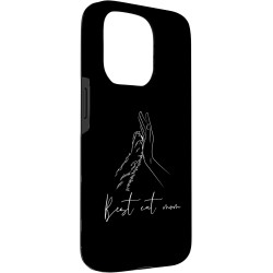 Outlet Etui do iPhone 15 z wzorem kociej łapki i napisem BEST CAT MOM