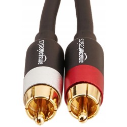 Outlet Kabel audio RCA 2x2 cinch 1.2m stereo złocone wtyki ekranowany