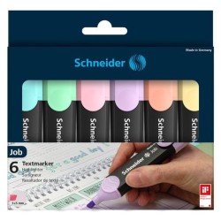 Outlet Zakreślacz Schneider Job 1-5 mm zestaw 6 kolorów pastelowych