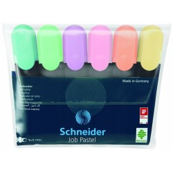 Outlet Zakreślacz Schneider Job 1-5 mm zestaw 6 kolorów pastelowych