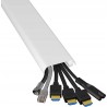 Outlet Listwa PCV 6x1 dł. 40cm biała maskownica kabli kanał instalacyjny