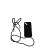 Outlet Etui Vauki silikonowe do iPhone 15 z regulowanym paskiem czarne