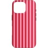 Outlet Etui dwuczęściowe w różowe i czerwone paski do iPhone'a 16 Pro