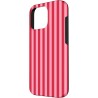 Outlet Etui dwuczęściowe w różowe i czerwone paski do iPhone'a 16 Pro