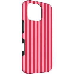 Outlet Etui dwuczęściowe w różowe i czerwone paski do iPhone'a 16 Pro