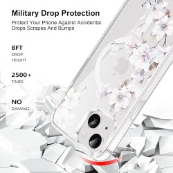 Outlet Magnetyczne etui przeźroczyste do iPhone 13/14 6,1" ze wzorem