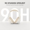 Outlet Słuchawki bezprzewodowe nauszne Doqaus Life 4 Bluetooth 5.4 kremowe