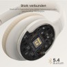 Outlet Słuchawki bezprzewodowe nauszne Doqaus Life 4 Bluetooth 5.4 kremowe