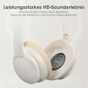 Outlet Słuchawki bezprzewodowe nauszne Doqaus Life 4 Bluetooth 5.4 kremowe