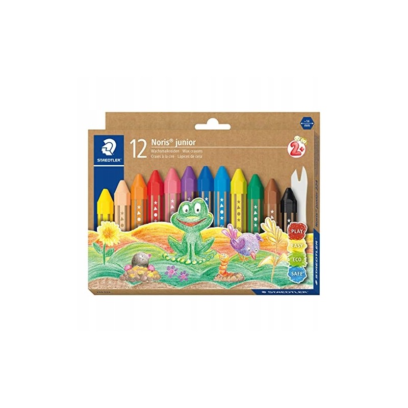 Outlet KREDKI ŚWIECOWE STAEDTLER 12szt. różnokolorowe